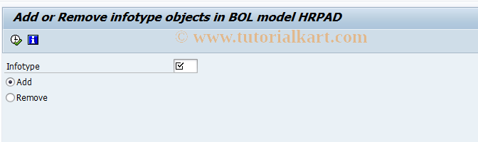 SAP TCode HRPAD_EDIT_MODEL - Add or Remove infotypes in HRPAD BOL