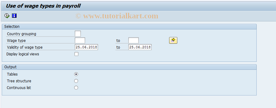 SAP TCode HRPAYHUTR06 - Check cumulations