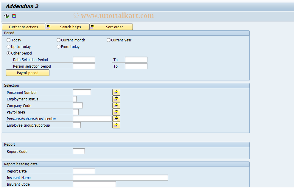 SAP TCode HRPAYUAADN - Form Addendum 2, 6