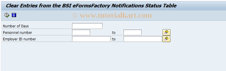 SAP TCode HRPAYUS_CLD_CLR_TRK - Clear entries of the tracking table