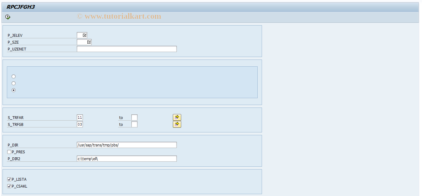 SAP TCode HRPBSHU_JF - Monthly reports - file gen. - 2004