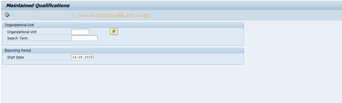 SAP TCode HRPDV00REPORT0001 - Maintained Qualifications