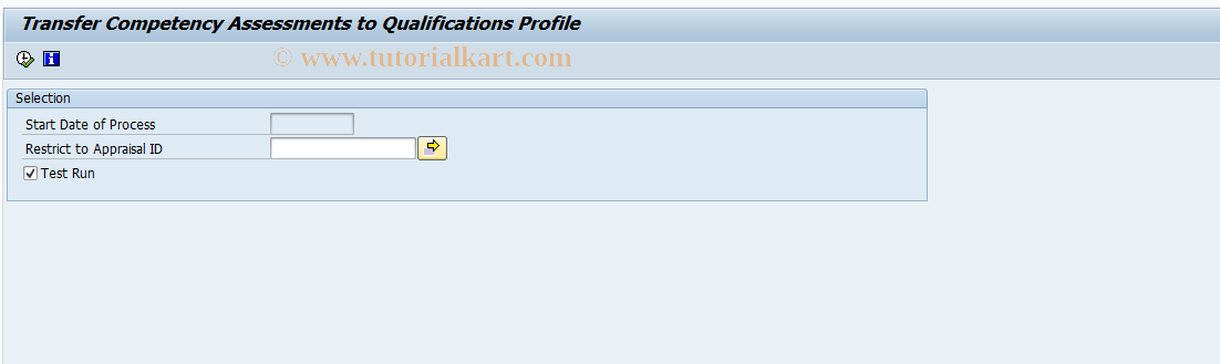 SAP TCode HRTMC_COMP_FOLLOW_UP - Transfer Competency Assessments