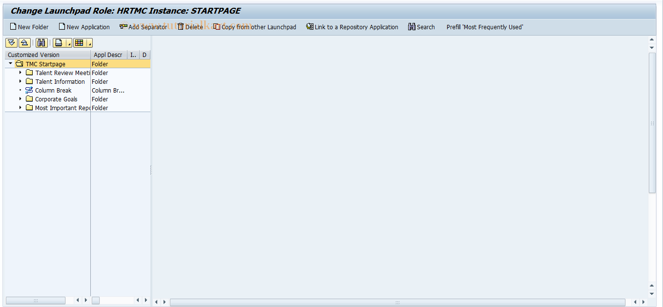 SAP TCode HRTMC_LPA_STARTPAGE - Home LPA