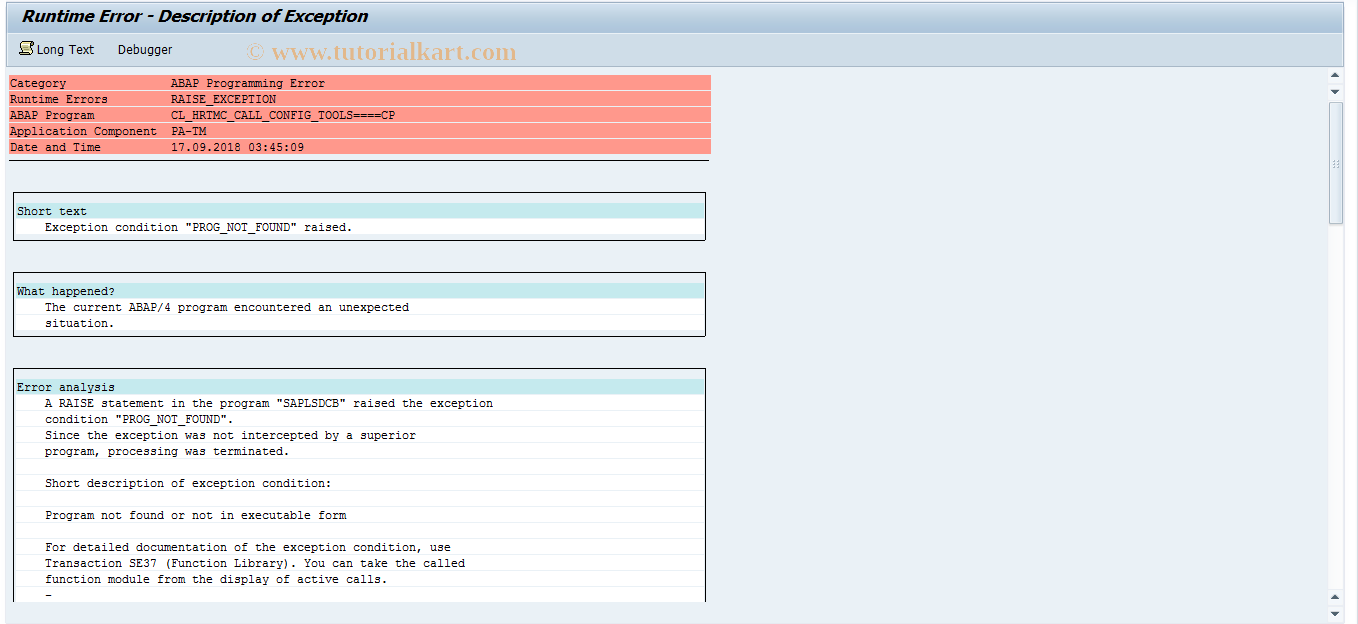 SAP TCode HRTMC_PROCESS_TML - Start WD Application