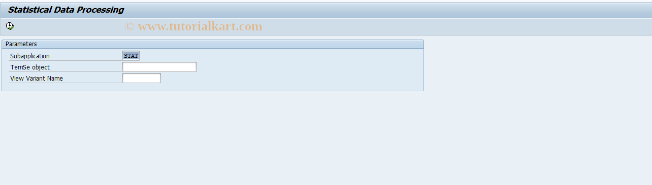 SAP TCode HRULSTAT_VIEW - Statistical Data Processing