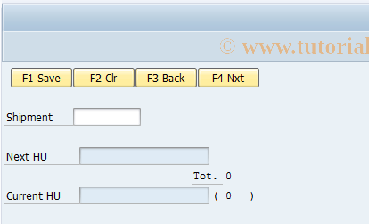 SAP TCode HUVTRF - Assign HUs to a Shipment