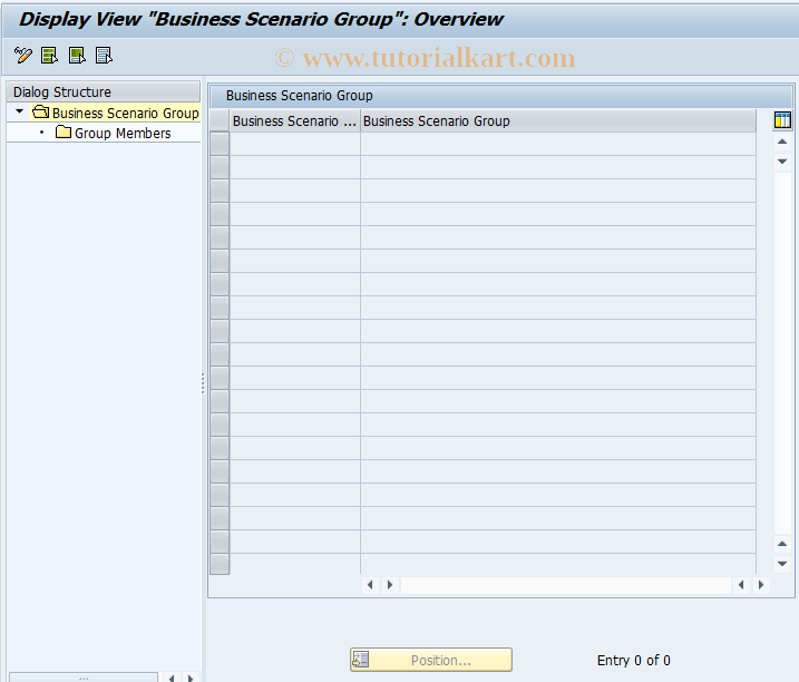 SAP TCode IAOM3 - Business Scen. Group Account . Assgt Manager