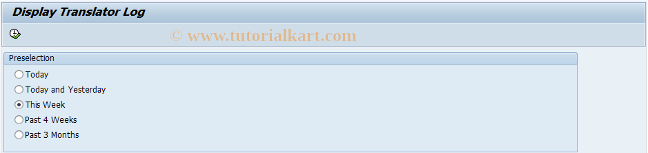 SAP TCode IAOMA_DB - Acc. Assignment Man. Log w.Test Run Debug.