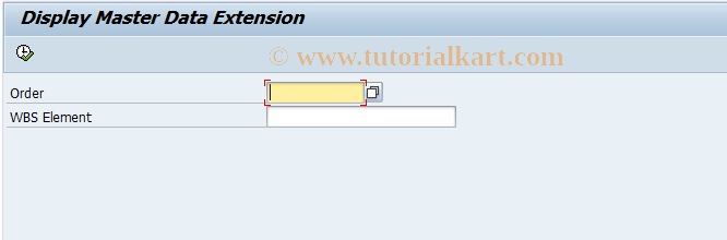 SAP TCode IAOMG - Display Master Data Extension