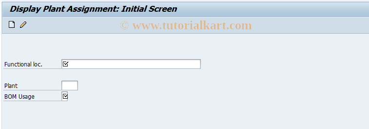 SAP TCode IB19 - Display FunctLocation BOM Plant Allocation 