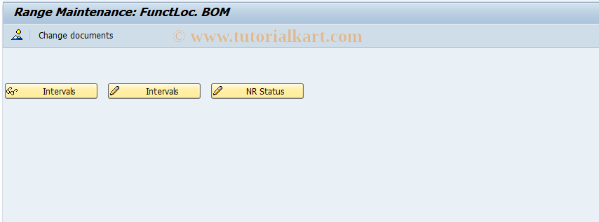 SAP TCode IB91 - FunctLocation BOM Number Ranges