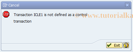 SAP TCode ICLE1 - BDT-Event: Applications