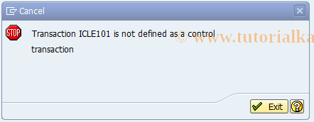 SAP TCode ICLE101 - BDT-Event: Field Gouping (Role Category )