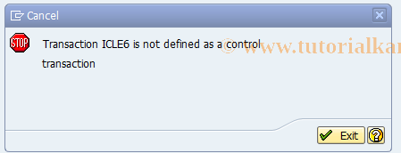 SAP TCode ICLE6 - BDT-Event: Screen Sequences