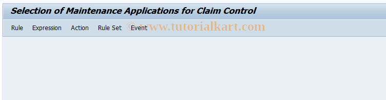 SAP TCode ICLECMCMT - Claim Control Maintenance