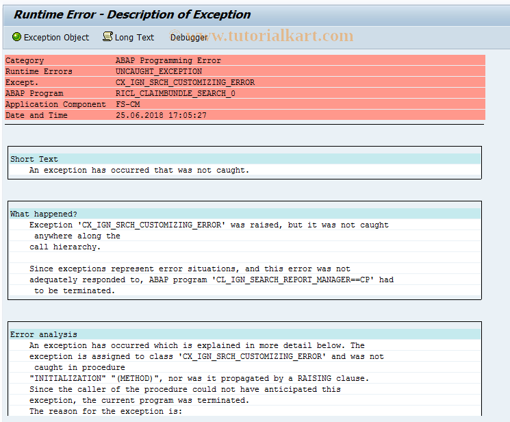 SAP TCode ICLEEXPERT - Claim Bundle Search