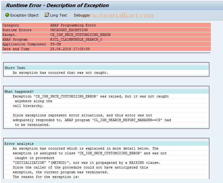 SAP TCode ICLEEXPERT_0 - Claim Bundle Search