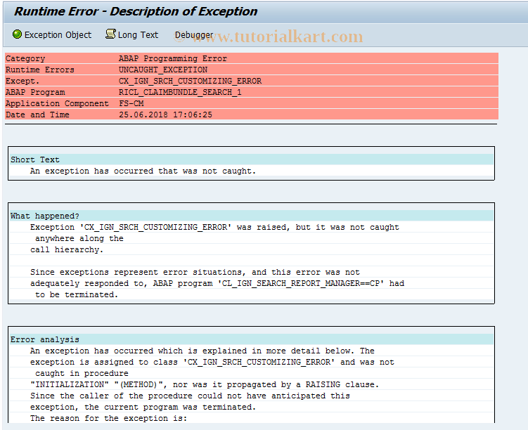 SAP TCode ICLEEXPERT_1 - Claim Bundle Search
