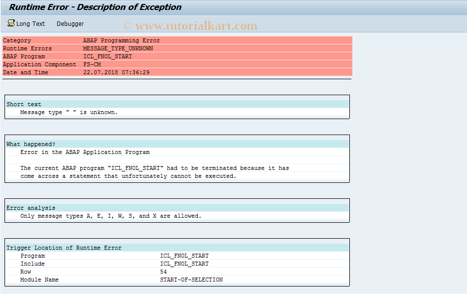 SAP TCode ICLNT01 - ICL FNOL: Create