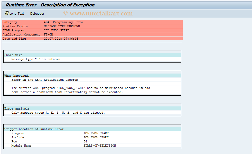 SAP TCode ICLNT03 - ICL FNOL: Display