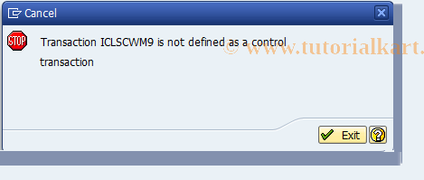 SAP TCode ICLSCWM9 - BDT ICLB: GUI Additional Functions