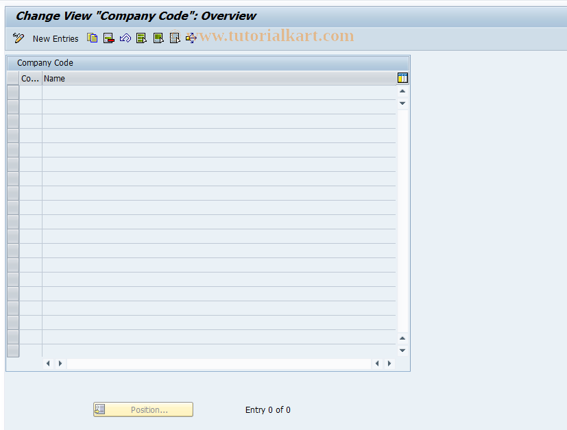 SAP TCode ICLSUP825 - Company Code