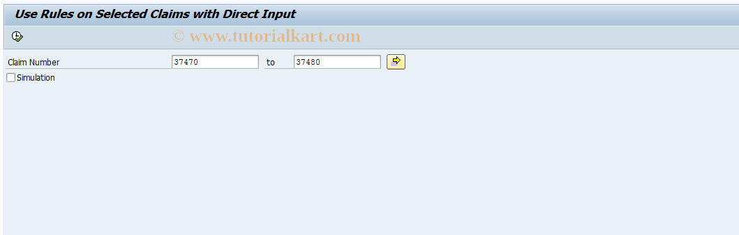 SAP TCode ICLTOUCH - ICLTOUCH