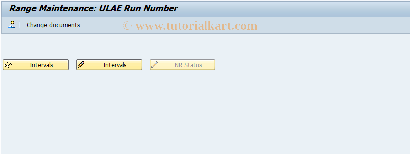 SAP TCode ICLUL_NR - Number Range Maintenance: ICL_ULAEDB