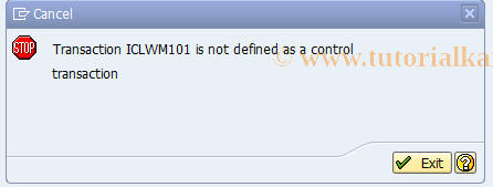 SAP TCode ICLWM101 - BDT-FNOL: Field Grouping (Role)