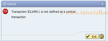 SAP TCode ICLWM11 - BDT FNOL: Assign.ScreenField->DBField