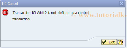 SAP TCode ICLWM12 - BDT-FNOL: Field Grouping Criteria