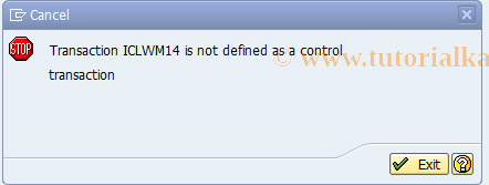 SAP TCode ICLWM14 - BDT-FNOL: Role Categories