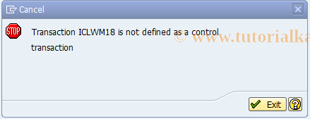 SAP TCode ICLWM18 - BDT-FNOL: Activities