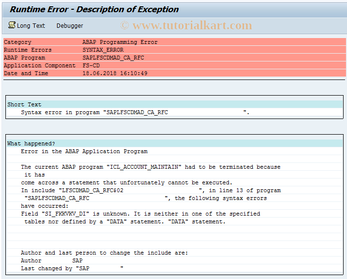 SAP TCode ICL_ACCOUNT_MAINTAIN - Call FKK_ACCOUNT_MAINTAIN