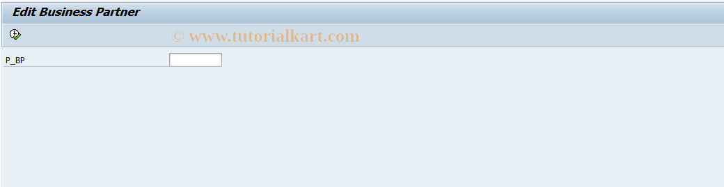 SAP TCode ICL_BP - Edit Business Partner