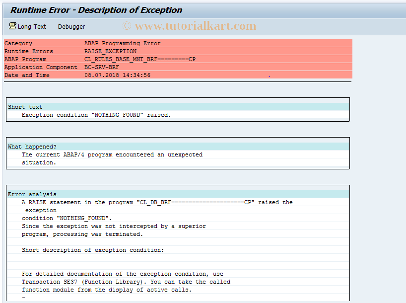 SAP TCode ICL_BRF_RL - Definition of BRF Expressions