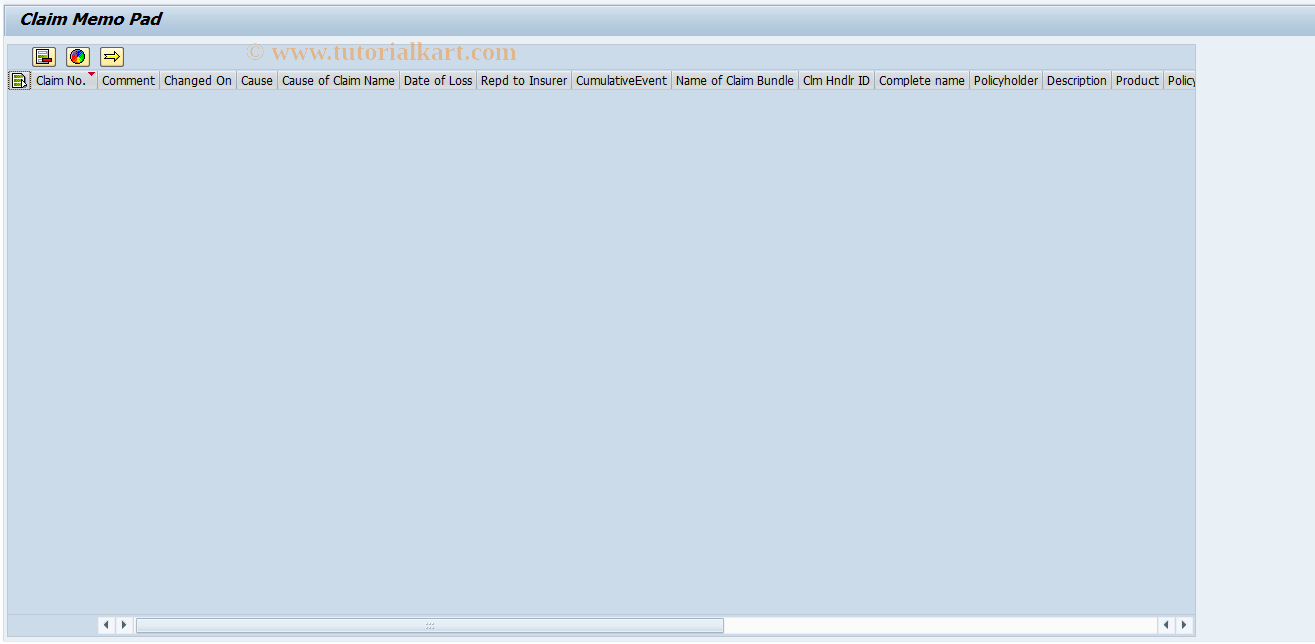 SAP TCode ICL_CHEAT_SHEET - Display Claim Memo Pad