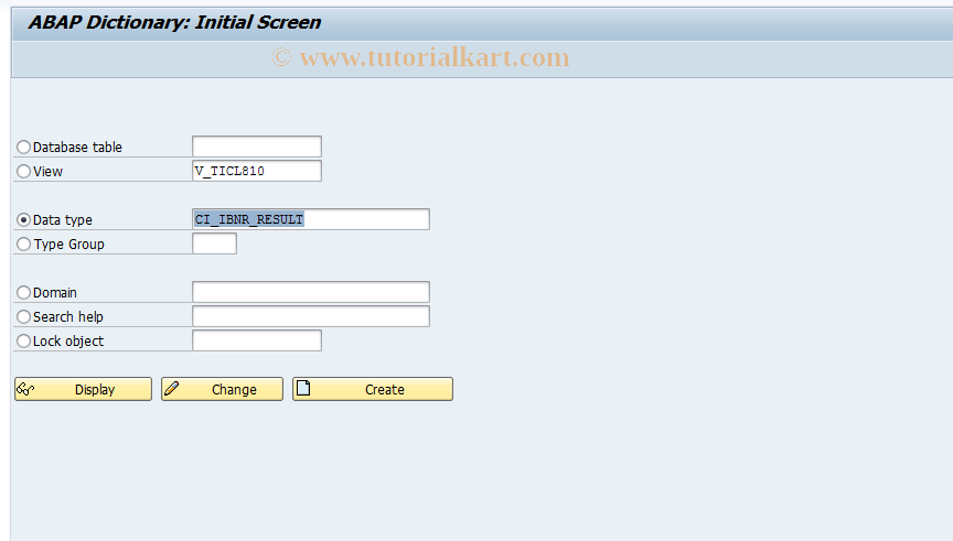 SAP TCode ICL_IBNRRESULT_MODFY - Create/Change Incl. CI_IBNR_RESULT