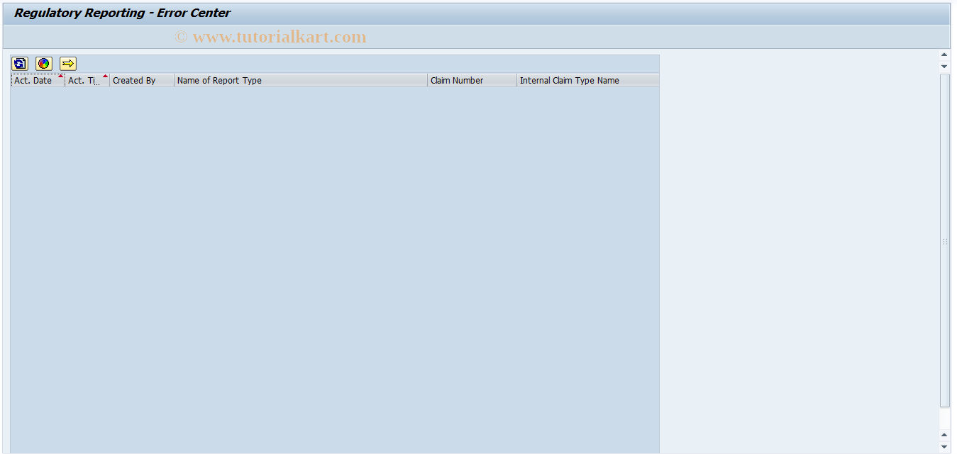 SAP TCode ICL_REGREP_ERRCTR - Regulatory Reporting - Error Center