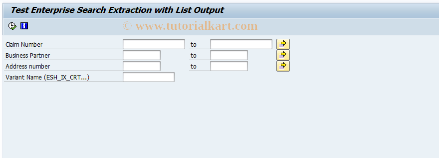 SAP TCode ICL_TEST_ESH - Test ESH Extraction with Output