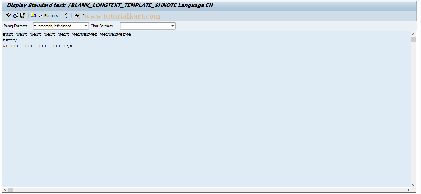 SAP TCode ICL_TEXTMOD_MAINTAIN - Manage Text Modules