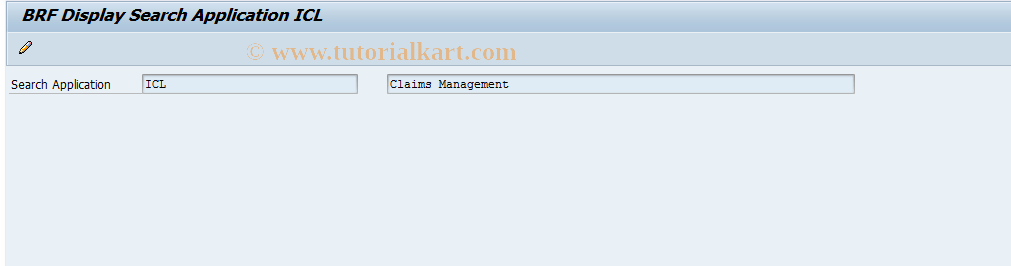 SAP TCode IGN_SEARCH_APPLIC03 - Display Search Application