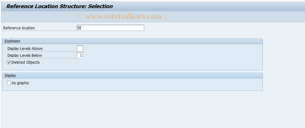 SAP TCode IH02 - Reference Location Structure