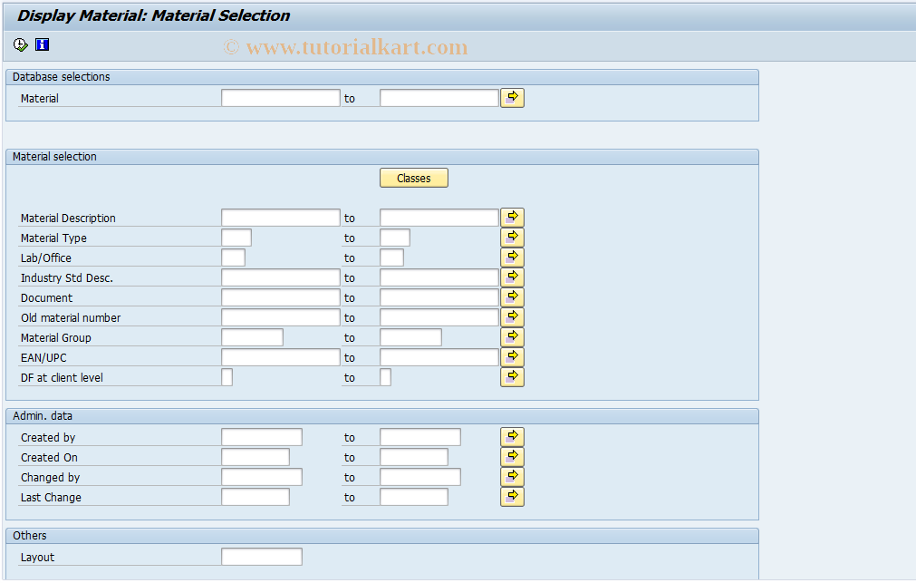 SAP TCode IH09 - Display Material