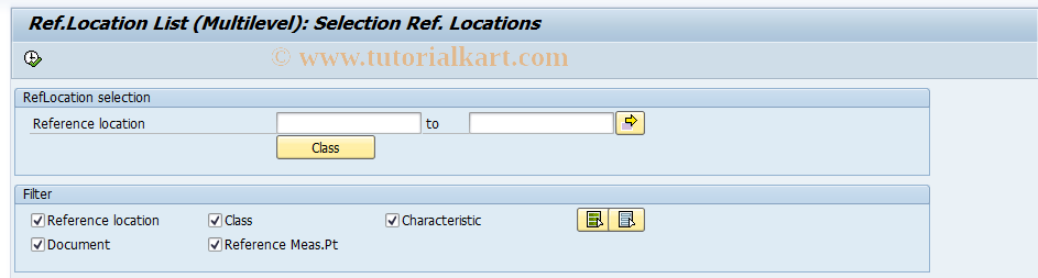 SAP TCode IH18 -  Reference Location List (Multi-Level)