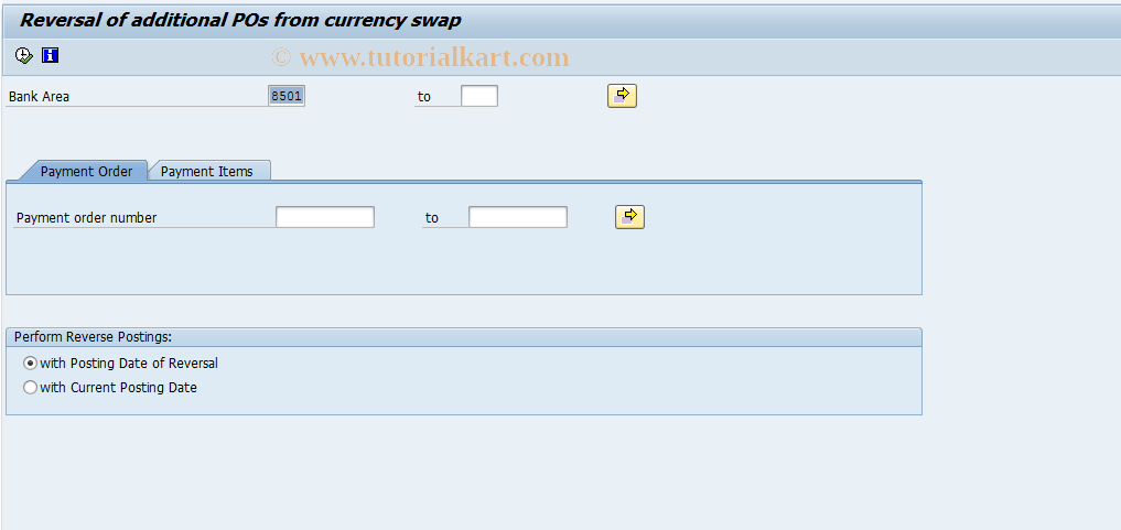 SAP TCode IHC02 - Reverse Additional POs from Currency