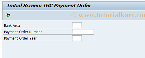 SAP TCode IHC2 - Change Payment Order