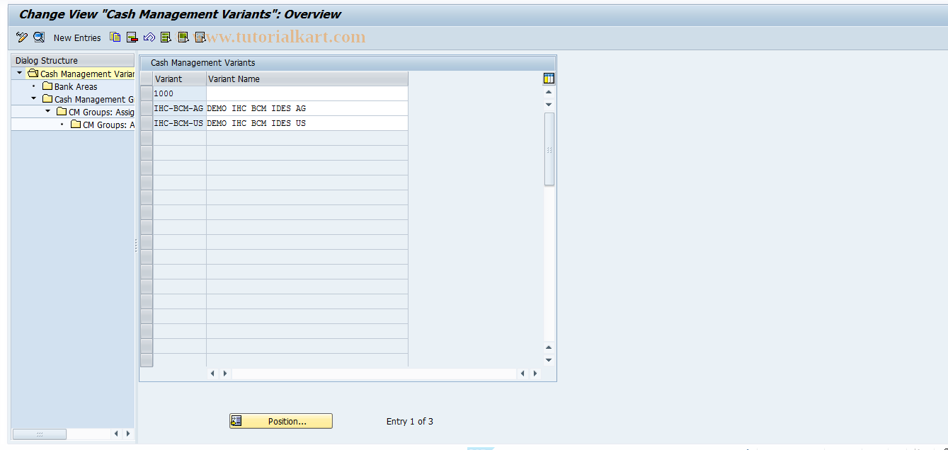 SAP TCode IHCCM0 - Setup IHC Financial Status