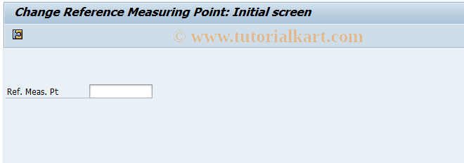 SAP TCode IK02R - Change Reference Measuring Point